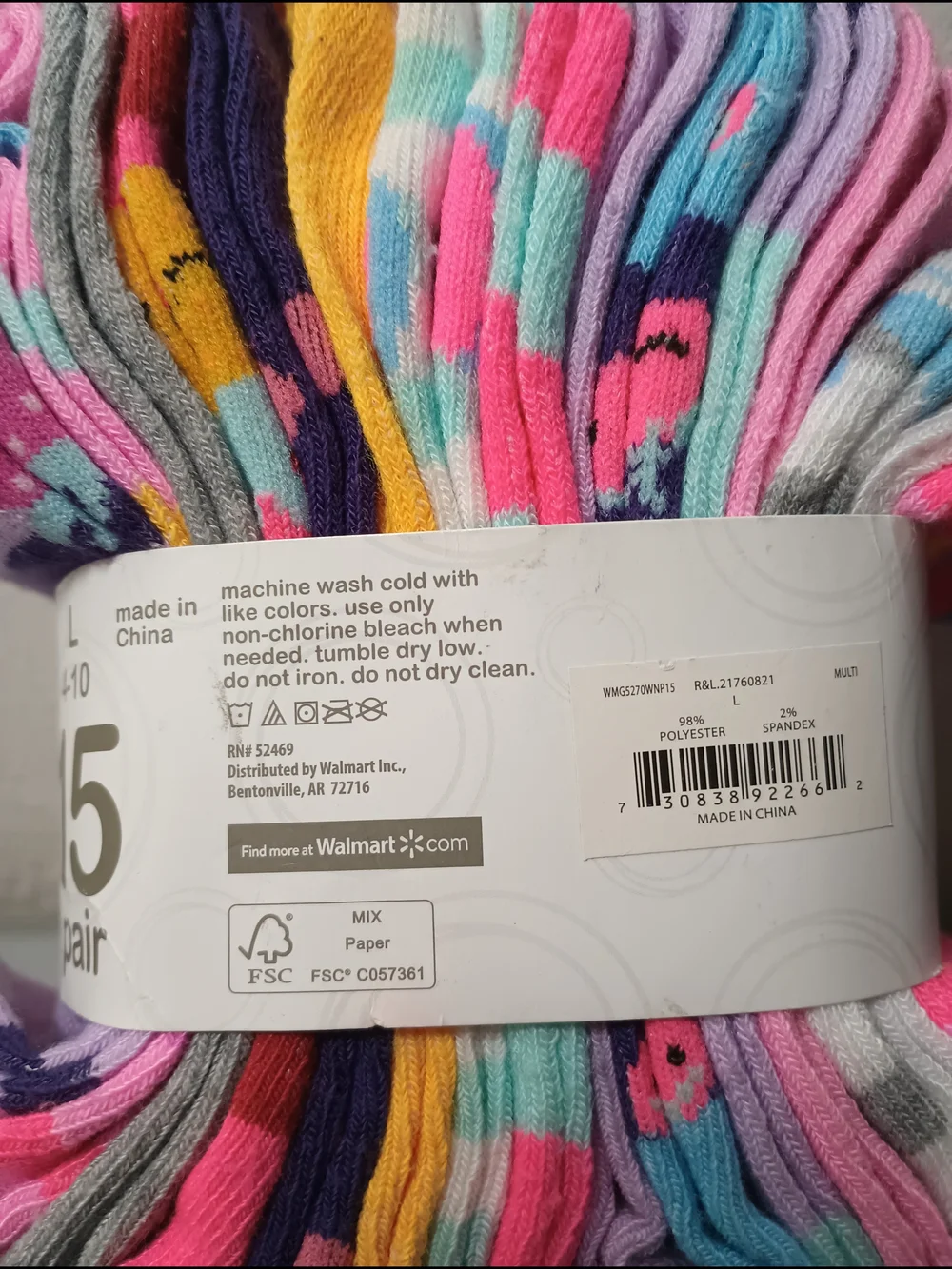 Wonder Nation Girls' No Show Socks